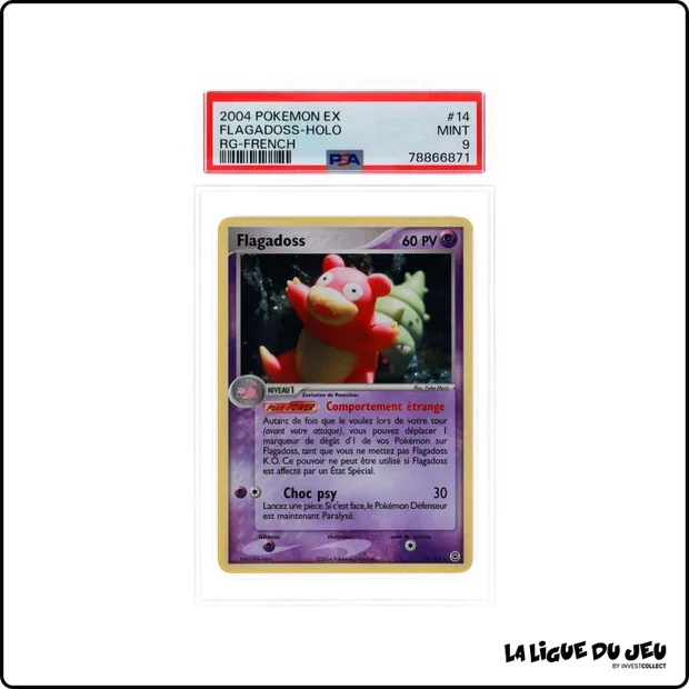 Holo - Pokemon - Rouge Feu Vert Feuille - Flagadoss - 14/112 - PSA 9 - Français