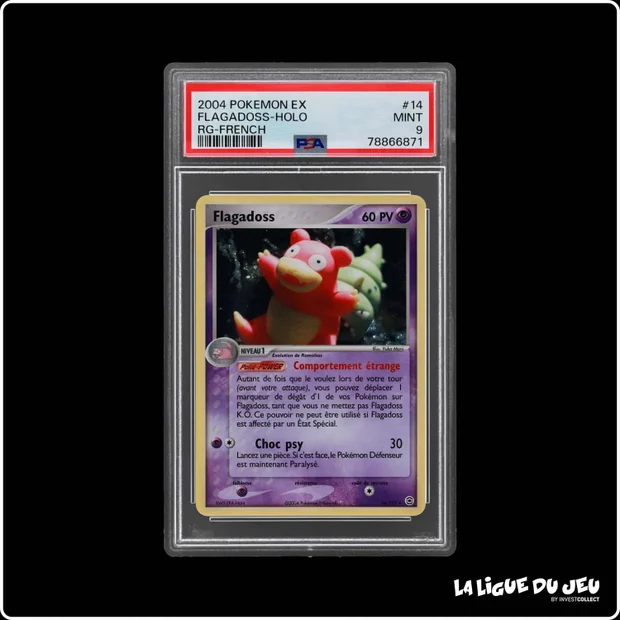 Holo - Pokemon - Rouge Feu Vert Feuille - Flagadoss - 14/112 - PSA 9 - Français