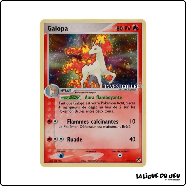 Holo - Pokemon - Rouge Feu Vert Feuille - Galopa 13/112