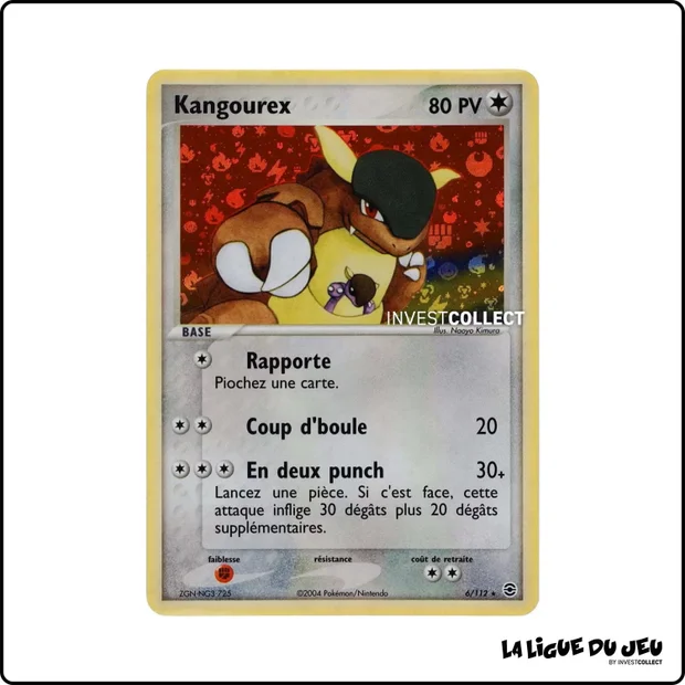 Holo - Pokemon - Rouge Feu Vert Feuille - Kangourex 6/112