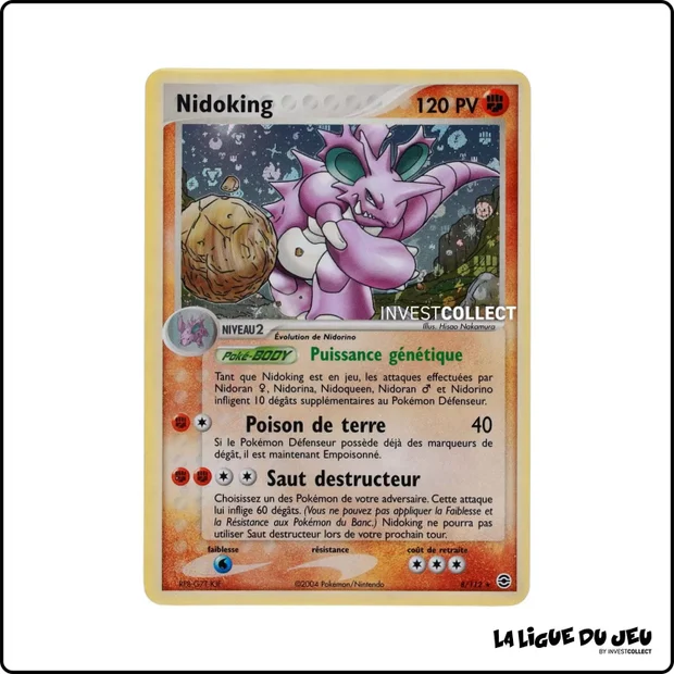 Holo - Pokemon - Rouge Feu Vert Feuille - Nidoking 8/112