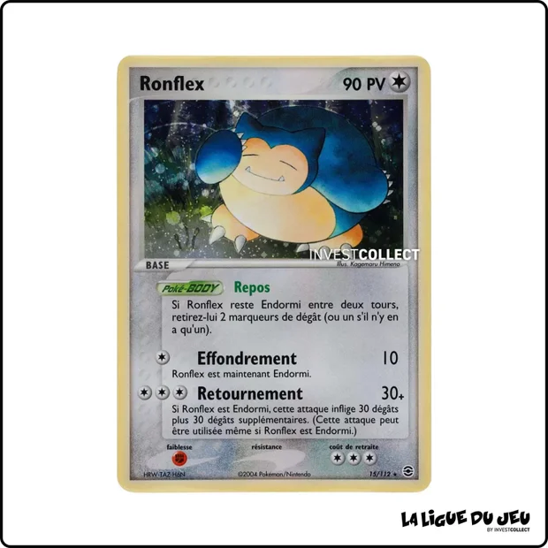 Holo - Pokemon - Rouge Feu Vert Feuille - Ronflex 15/112