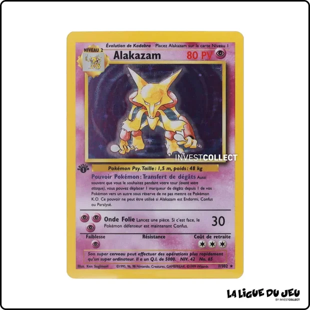 Holo - Pokemon - Set de Base - Alakazam 1/102