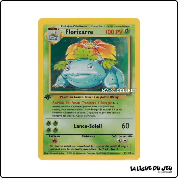 Holo - Pokemon - Set de Base - Florizarre 15/102