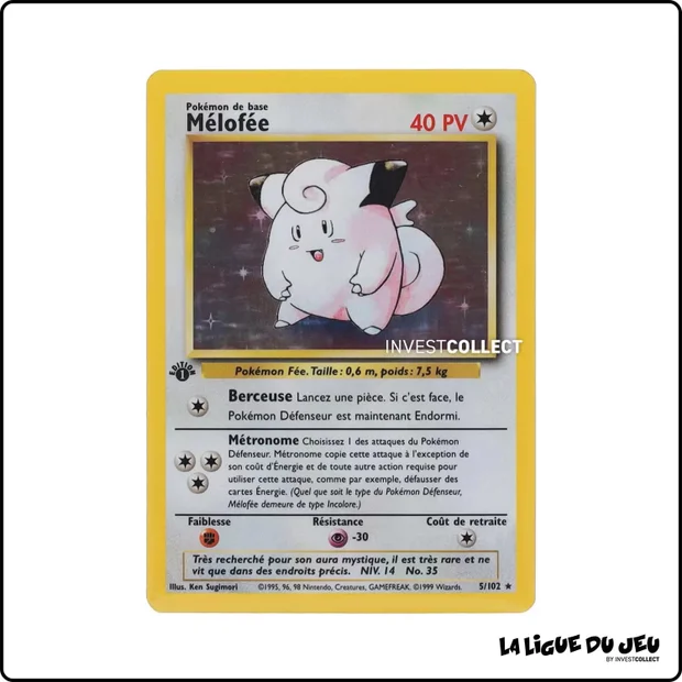 Holo - Pokemon - Set de Base - Mélofée 5/102