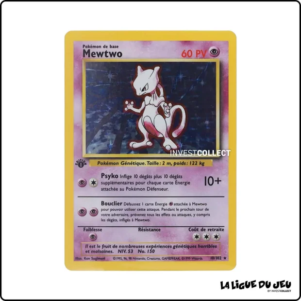 Holo - Pokemon - Set de Base - Mewtwo 10/102
