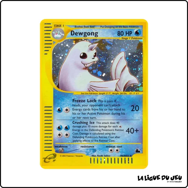 Holo - Pokemon - Skyridge - Dewgong H6/H32
