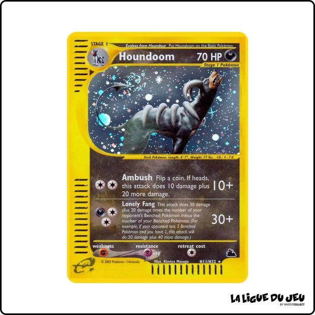 Holo - Pokemon - Skyridge - Houndoom H11/H32