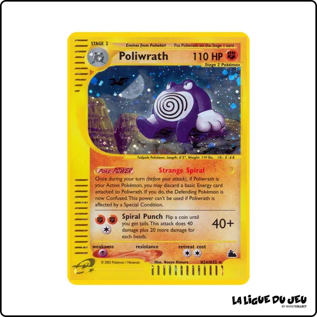 Holo - Pokemon - Skyridge - Poliwrath H24/H32