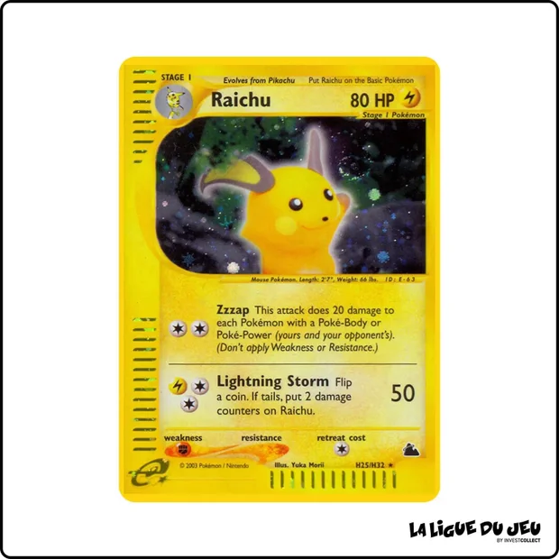 Holo - Pokemon - Skyridge - Raichu H25/H32