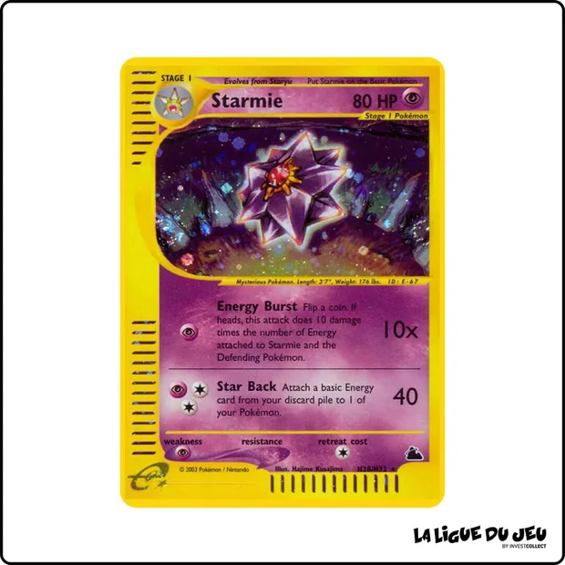 Holo - Pokemon - Skyridge - Starmie H28/H32