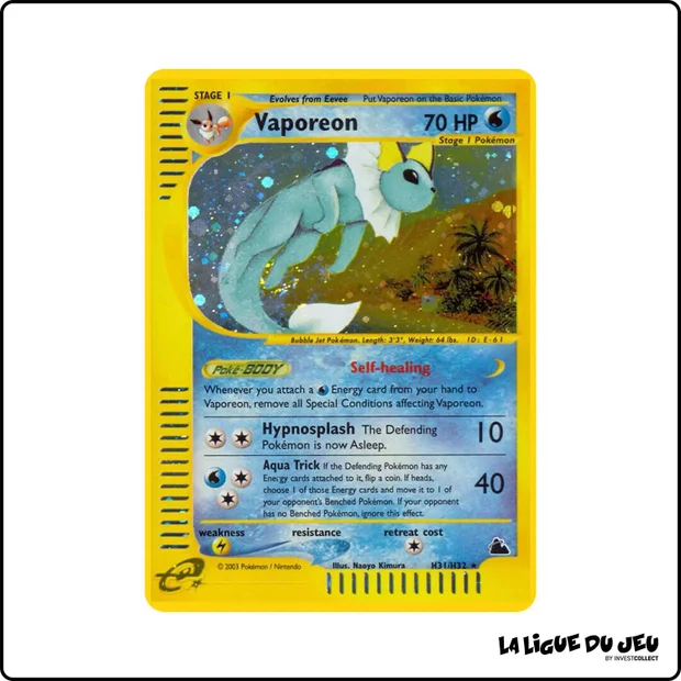 Holo - Pokemon - Skyridge - Vaporeon H31/H32