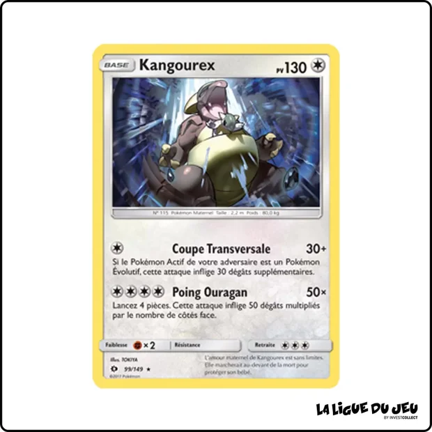 Holo - Pokemon - Soleil et Lune de Base - Kangourex 99/149