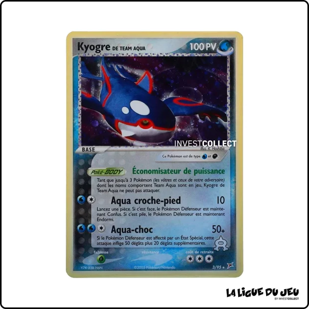 Holo - Pokemon - Team Magma Team Aqua - Kyogre de Team Aqua 3/95