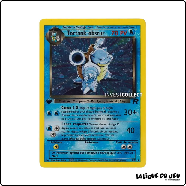 Holo - Pokemon - Team Rocket - Tortank obscur 3/82