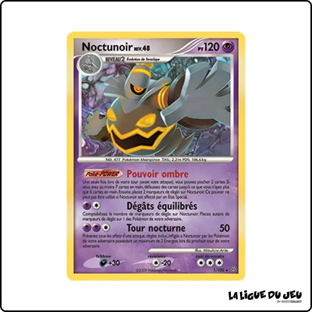 Holo - Pokemon - Tempête - Noctunoir 1/100