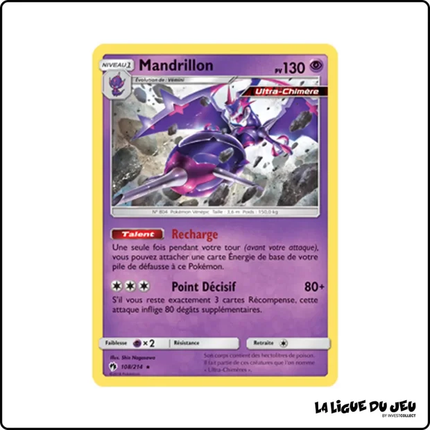 Holo - Pokemon - Tonnerre Perdu - Mandrillon 108/214