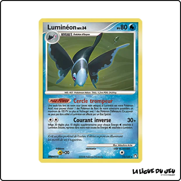 Holo - Pokemon - Trésors Mystérieux - Luminéon 11/123