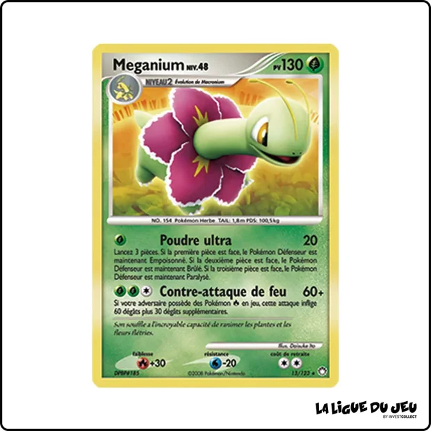 Holo - Pokemon - Trésors Mystérieux - Meganium 13/123