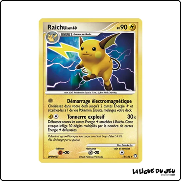 Holo - Pokemon - Trésors Mystérieux - Raichu 15/123