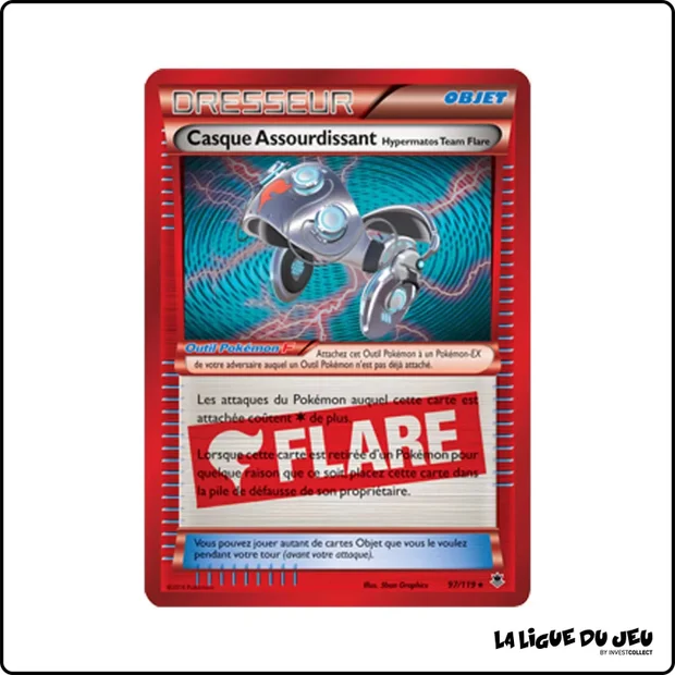 Holo - Pokemon - Vigueur Spectrale - Casque Assourdissant Hypermatos Team Flare 97/119