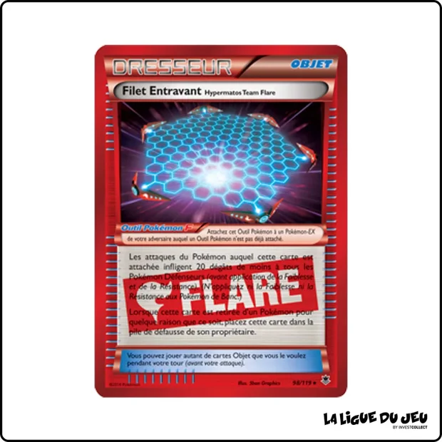 Holo - Pokemon - Vigueur Spectrale - Filet Entravant Hypermatos Team Flare 98/119