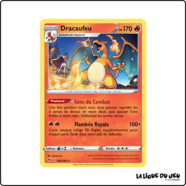 Holo - Pokemon - Voltage Éclatant - Dracaufeu 25/185