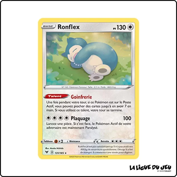 Holo - Pokemon - Voltage Éclatant - Ronflex 131/185