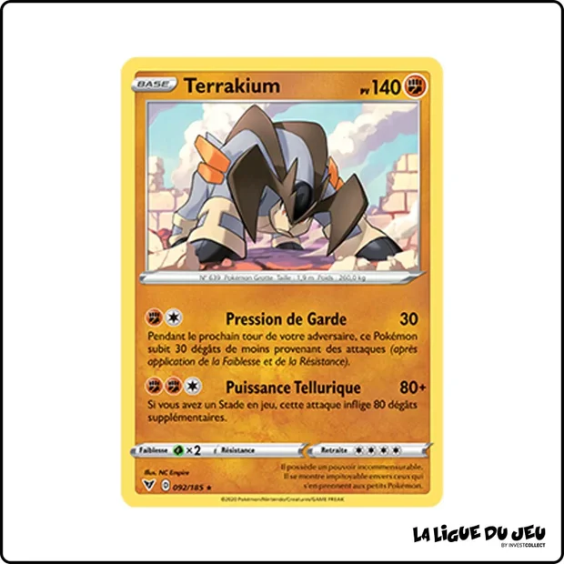 Holo - Pokemon - Voltage Éclatant - Terrakium 92/185