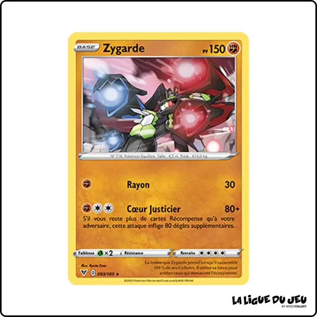 Holo - Pokemon - Voltage Éclatant - Zygarde 93/185