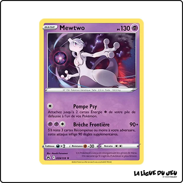 Holo - Pokemon - Zénith Suprême - Mewtwo 59/159