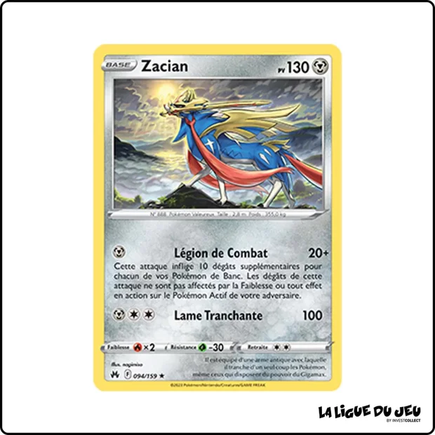 Holo - Pokemon - Zénith Suprême - Zacian 94/159