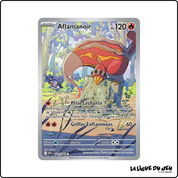IR - Pokemon - Flamme Blanche - Aflamanoir 104/86