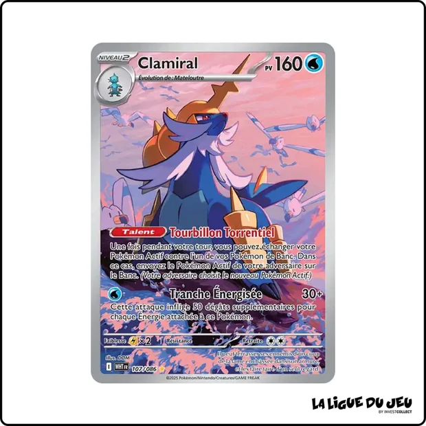 IR - Pokemon - Flamme Blanche - Clamiral 107/86
