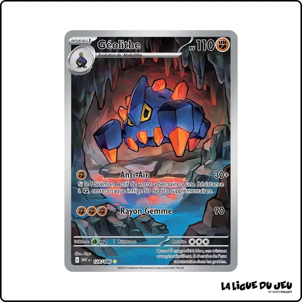 IR - Pokemon - Flamme Blanche - Géolithe 128/86