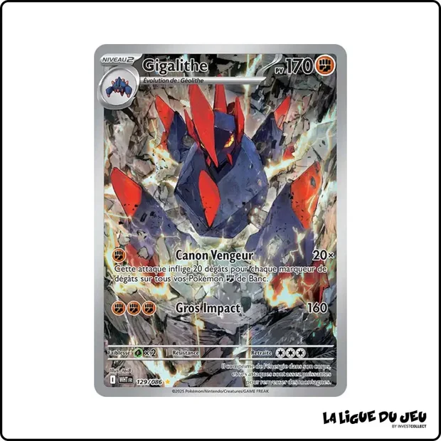 IR - Pokemon - Flamme Blanche - Gigalithe 129/86