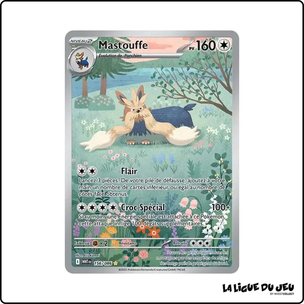 IR - Pokemon - Flamme Blanche - Mastouffe 156/86