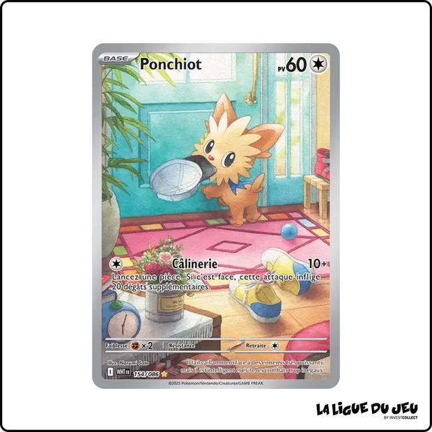 IR - Pokemon - Flamme Blanche - Ponchiot 154/86