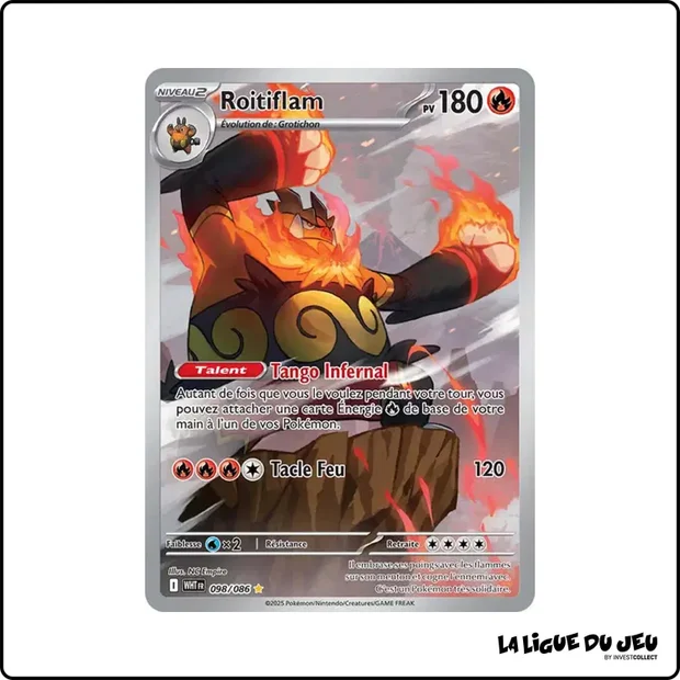 IR - Pokemon - Flamme Blanche - Roitiflam 98/86