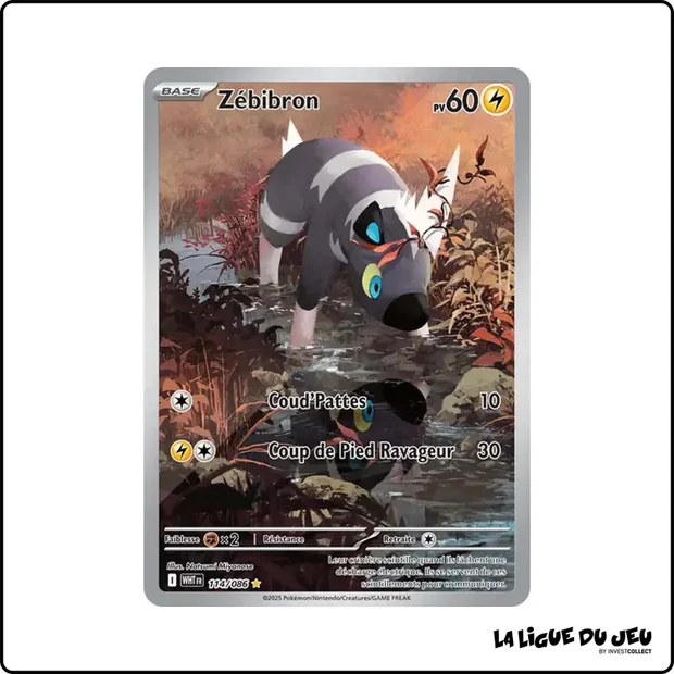 IR - Pokemon - Flamme Blanche - Zébibron 114/86