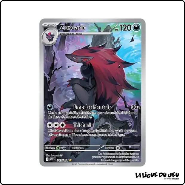 IR - Pokemon - Flamme Blanche - Zoroark 143/86