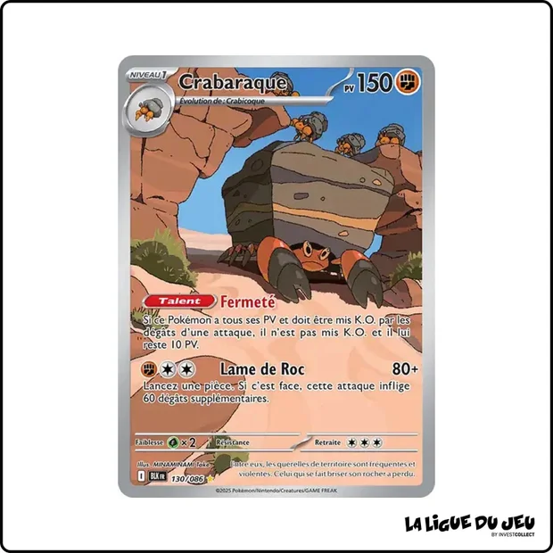 IR - Pokemon - Foudre Noire - Crabaraque 130/86