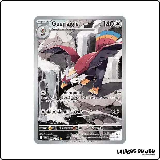 IR - Pokemon - Foudre Noire - Gueriaigle 155/86