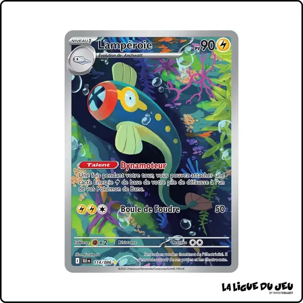 IR - Pokemon - Foudre Noire - Lampéroie 114/86