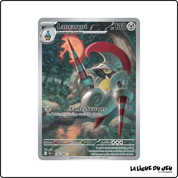 IR - Pokemon - Foudre Noire - Lançargot 138/86