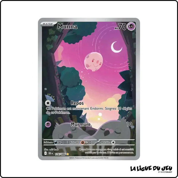 IR - Pokemon - Foudre Noire - Munna 116/86