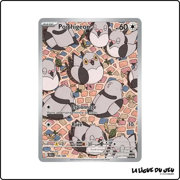 IR - Pokemon - Foudre Noire - Poichigeon 148/86