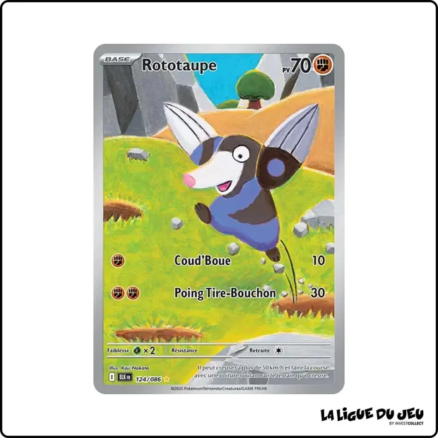 IR - Pokemon - Foudre Noire - Rototaupe 124/86