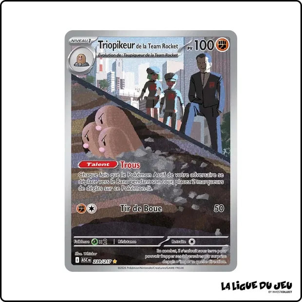 IR - Pokemon - Héros Transcendants - Triopikeur de la Team Rocket 239/217