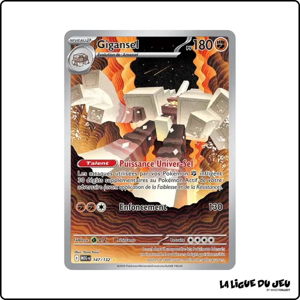 IR - Pokemon - Méga Évolution de Base - Gigansel 147/132